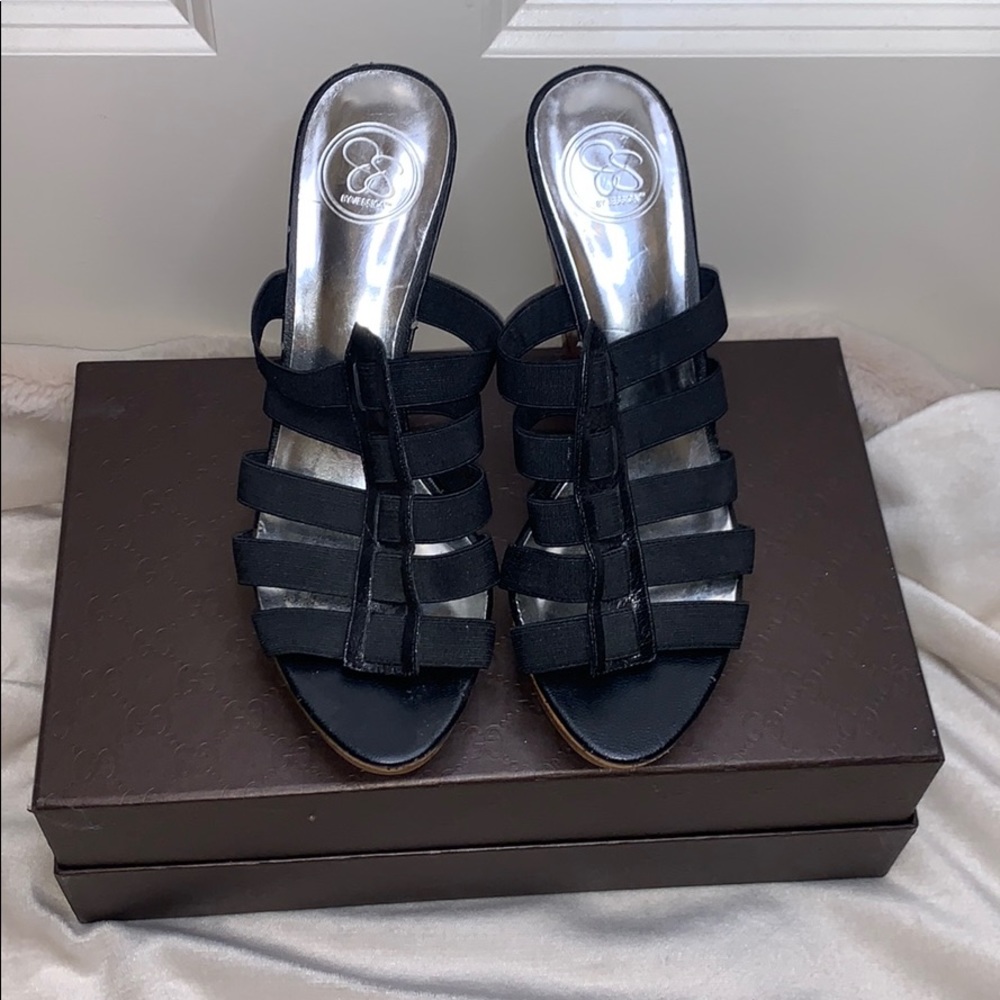 Jessica Simpson Black Wedges